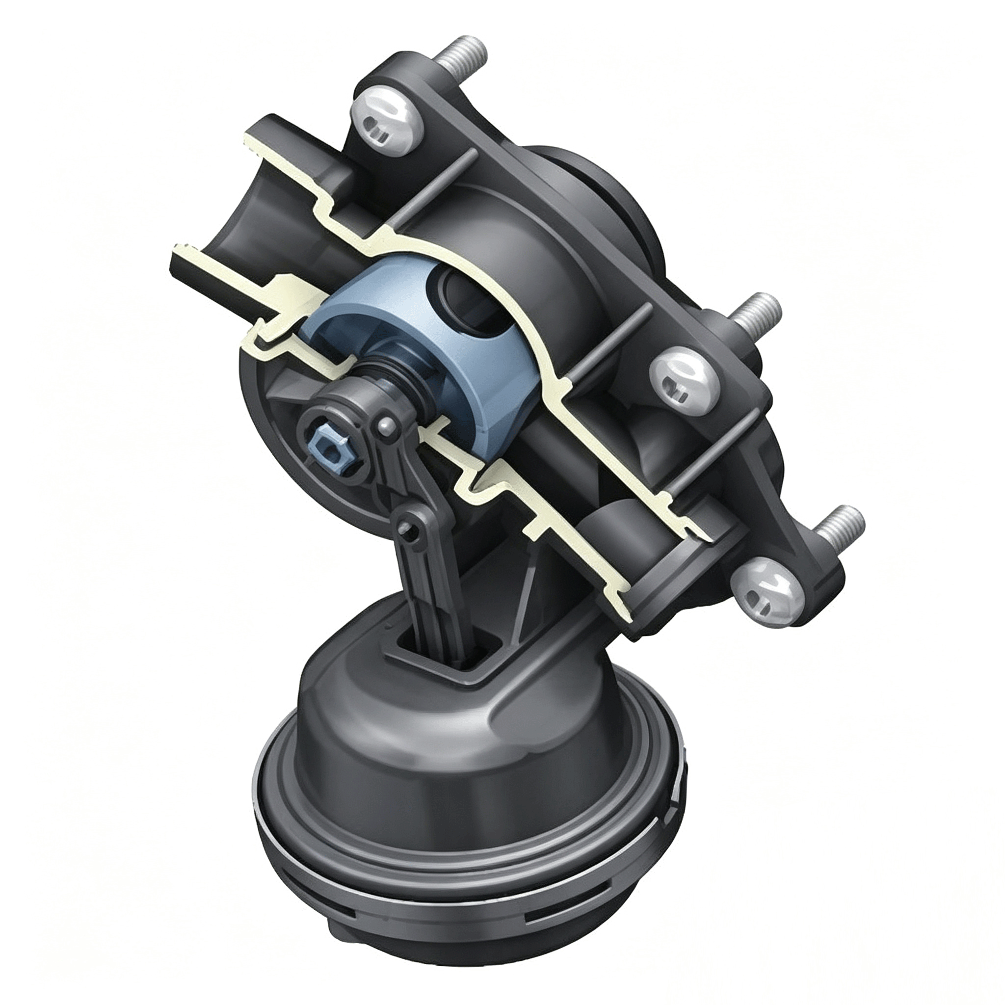 the coolant flow control valve closed